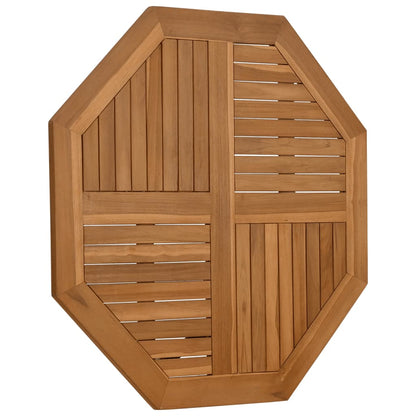 Octagonal Solid Teak Wood Table Top 90x90x2.5 cm