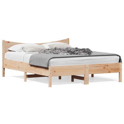 Bed Frame without Mattress 160x200 cm Solid Wood Pine