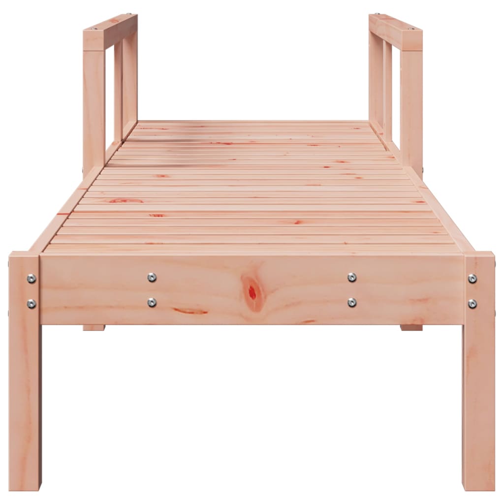 Solid Wood Douglas Sun Lounger - 199.5x62x55 cm Relaxation Chair
