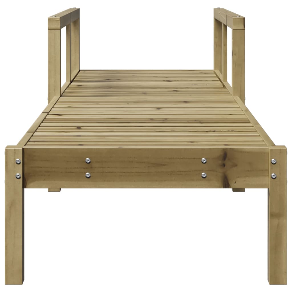 Impregnated Wood Pine Sun Lounger 199.5x62x55 cm - Durable & Stylish