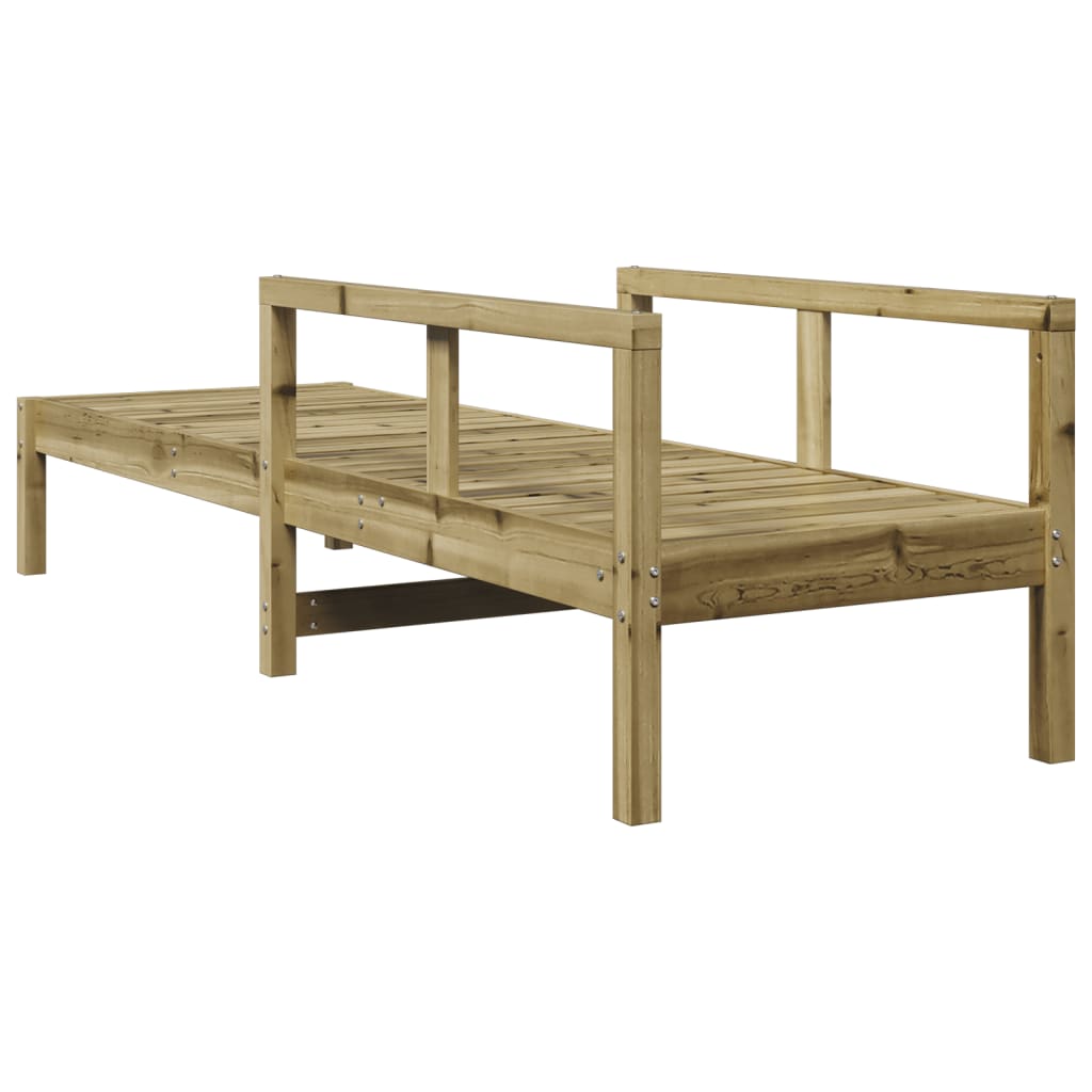 Impregnated Wood Pine Sun Lounger 199.5x62x55 cm - Durable & Stylish