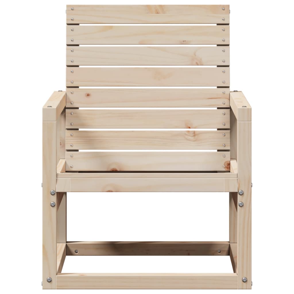 Solid Pine Garden Chair 57.5x63x76 cm - Durable Outdoor Seating