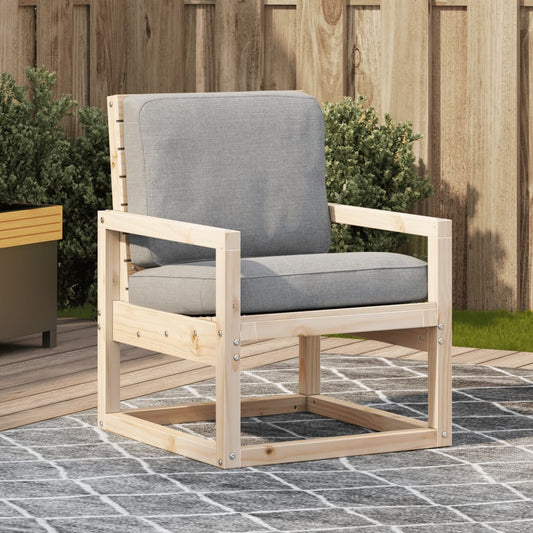 Solid Pine Garden Chair 57.5x63x76 cm - Durable Outdoor Seating