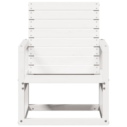 Solid Pine Garden Chair - White, 57.5x63x76 cm