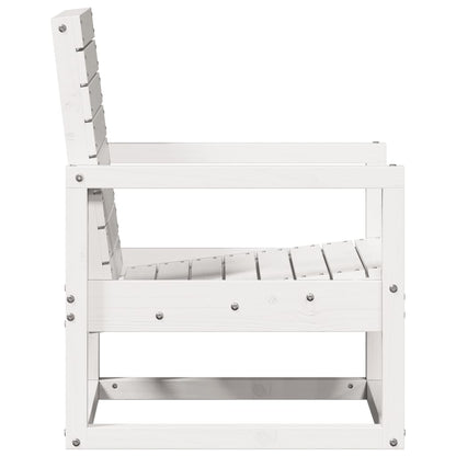 Solid Pine Garden Chair - White, 57.5x63x76 cm