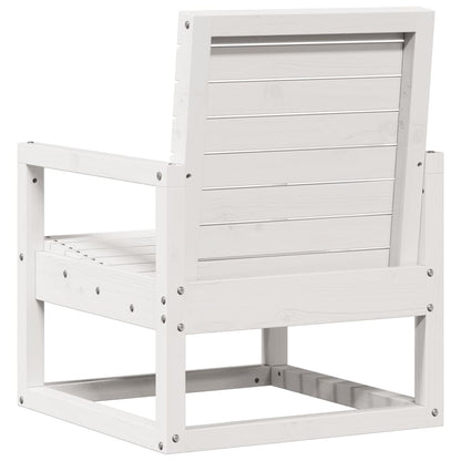 Solid Pine Garden Chair - White, 57.5x63x76 cm