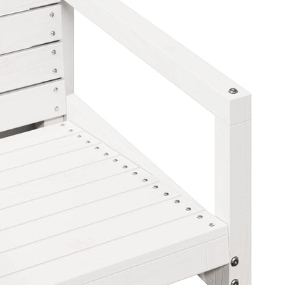 Solid Pine Garden Chair - White, 57.5x63x76 cm