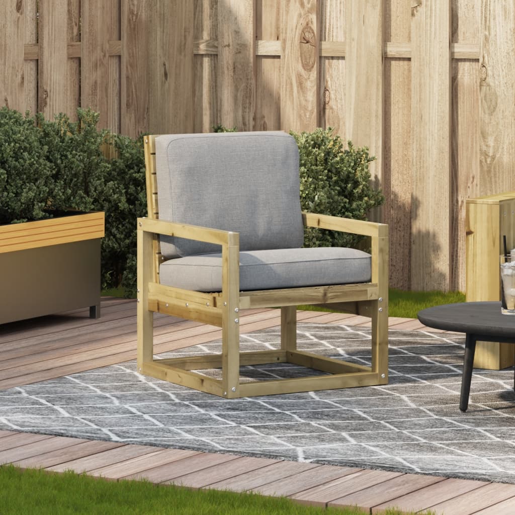 Compact Garden Chair - 57.5x63x76 cm - Impregnated Pine Wood