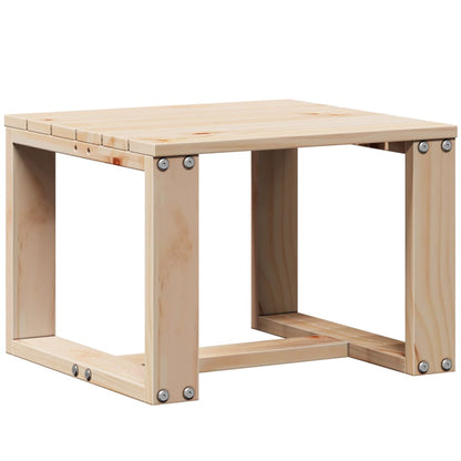3-Piece Solid Pine Wood Garden Lounge Set - Natural Finish