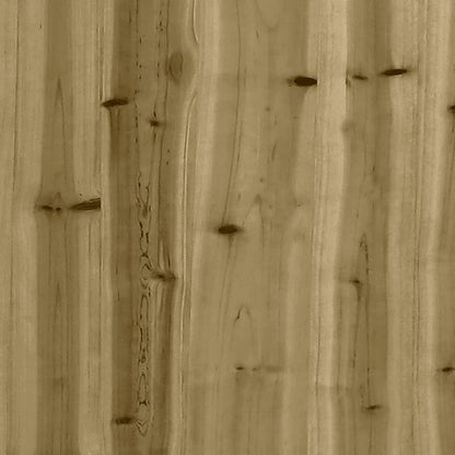 Impregnated Pine Wood Picnic Table - 110x134x75 cm, Natural Finish