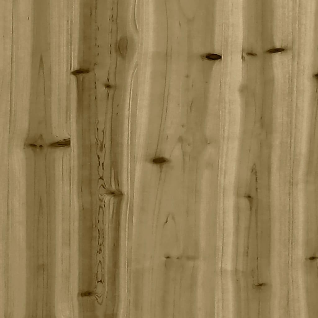 Impregnated Pine Wood Picnic Table 160x134x75 cm - Natural Finish