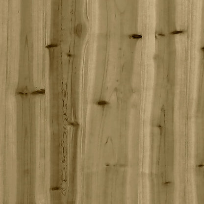 Impregnated Pine Wood Picnic Table 160x134x75 cm - Natural Finish
