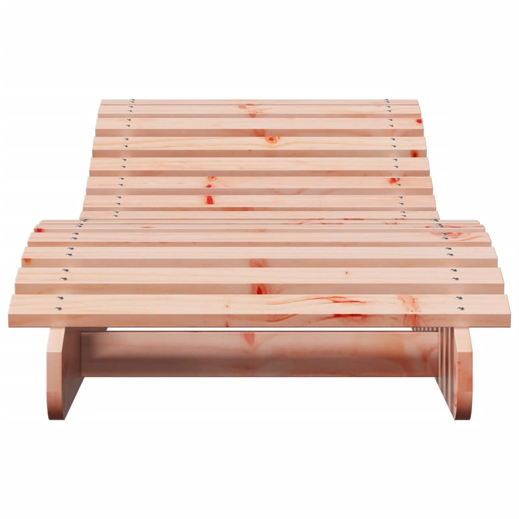 Solid Wood Douglas Sun Lounger - 205x60x31.5 cm Outdoor Elegance