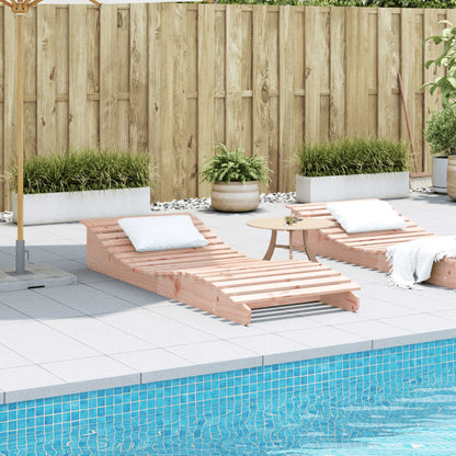 Douglas Wood Sun Lounger 205x80x31.5 cm - Solid & Stylish Design