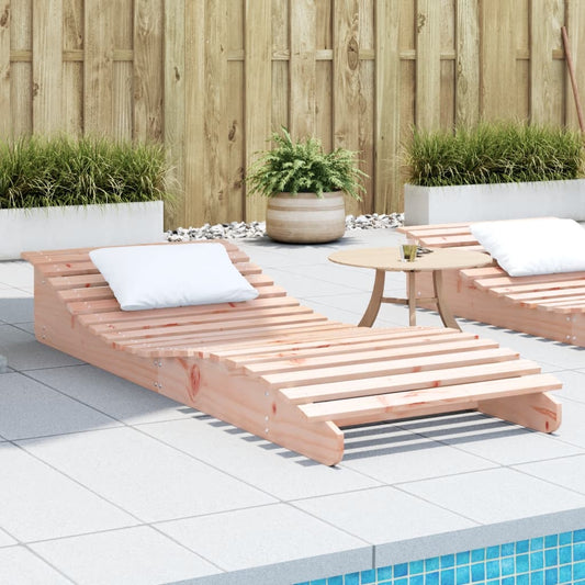 Douglas Wood Sun Lounger 205x80x31.5 cm - Solid & Stylish Design