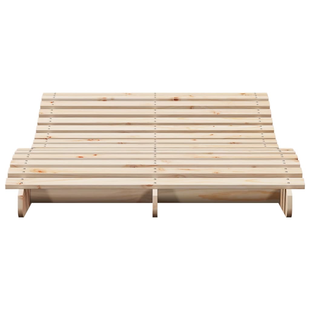 Solid Pine Wood Sun Lounger, 205x110x31.5 cm - Stylish & Durable