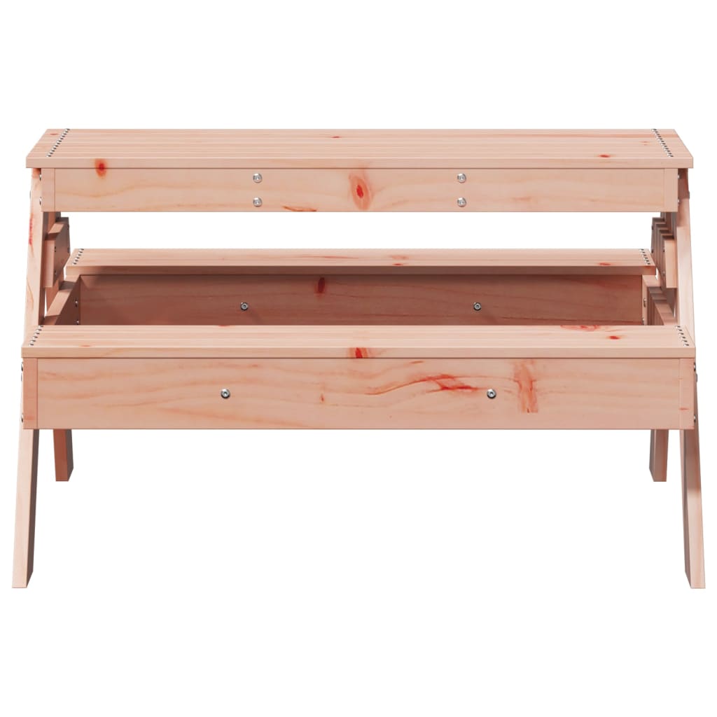 Kids' Picnic Table - Solid Douglas Wood, 88x97x52 cm