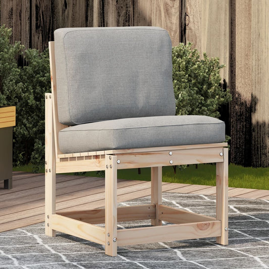 Solid Pine Garden Chair - 50.5x55x77 cm Elegant Outdoor Seating