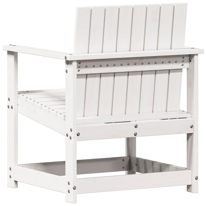 White Solid Pine Wood 3 Piece Garden Lounge Set - Stylish & Durable