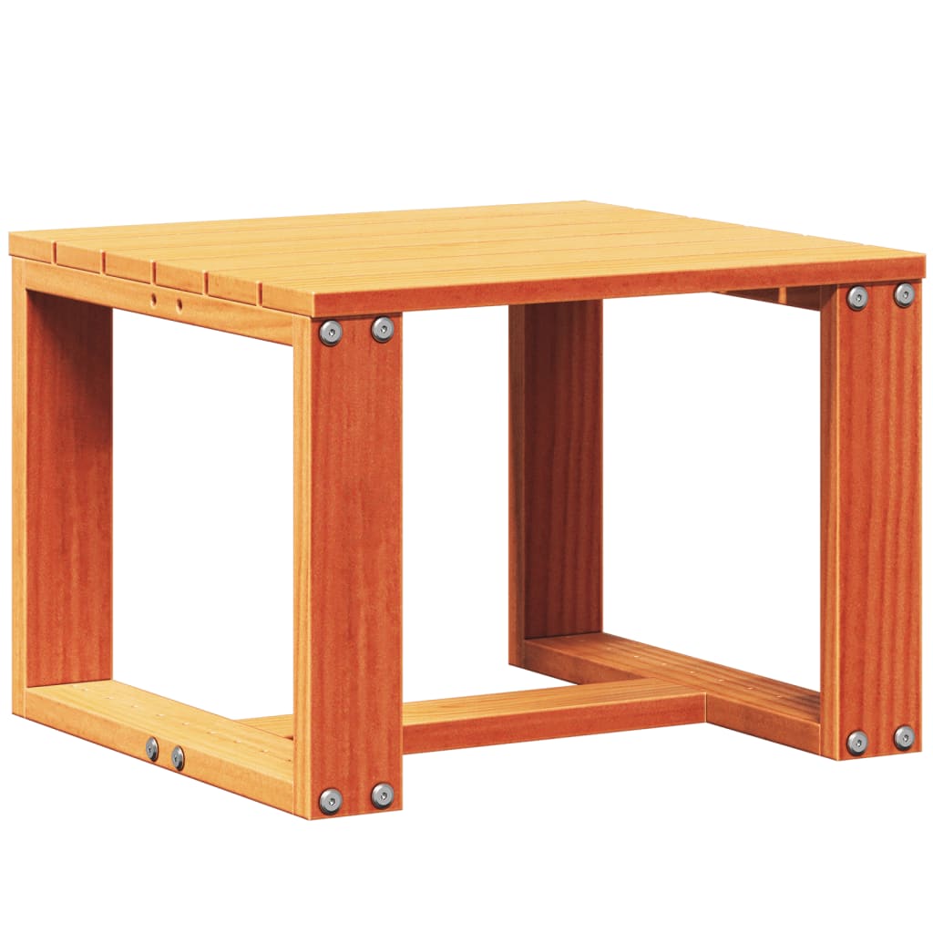 3-Piece Garden Lounge Set, Solid Pine Wood, Wax Brown Finish