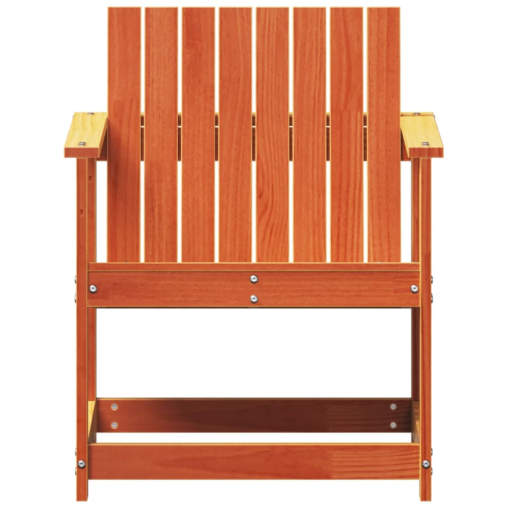 Solid Pine Garden Chair, Wax Brown, 62x56x77 cm - Durable & Stylish