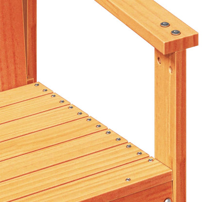 Solid Pine Garden Chair, Wax Brown, 62x56x77 cm - Durable & Stylish