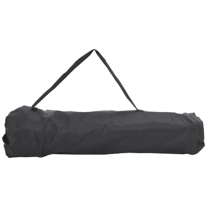 Set of 2 Black Foldable Camping Chairs with Pockets - Durable & Lightweight