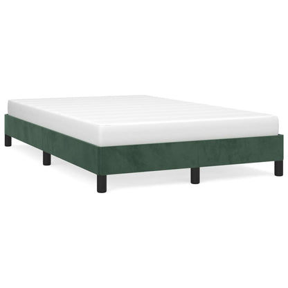 Velvet Dark Green Small Double Bed Frame 120x190 cm