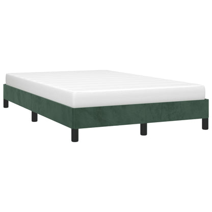 Velvet Dark Green Small Double Bed Frame 120x190 cm