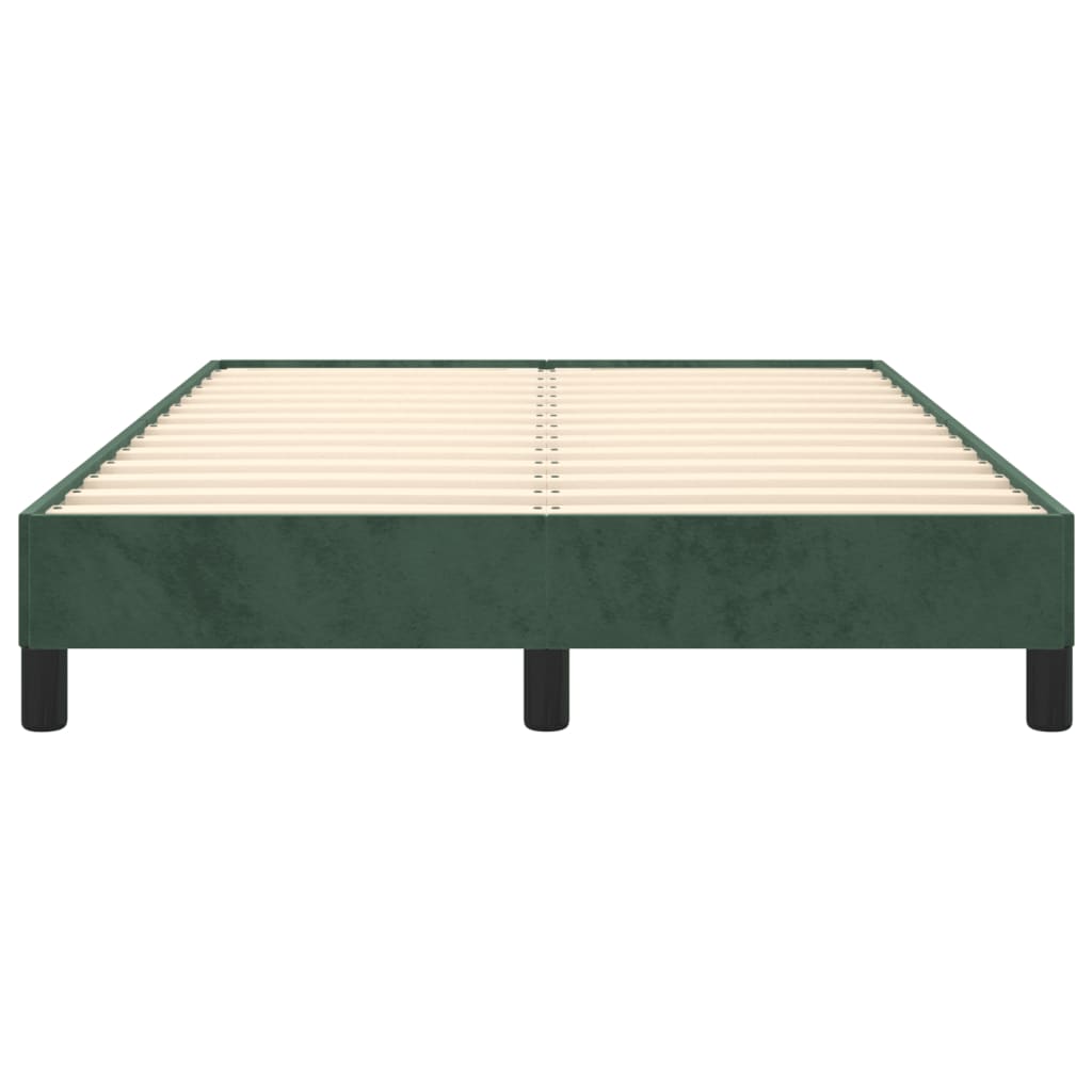 Velvet Dark Green Small Double Bed Frame 120x190 cm