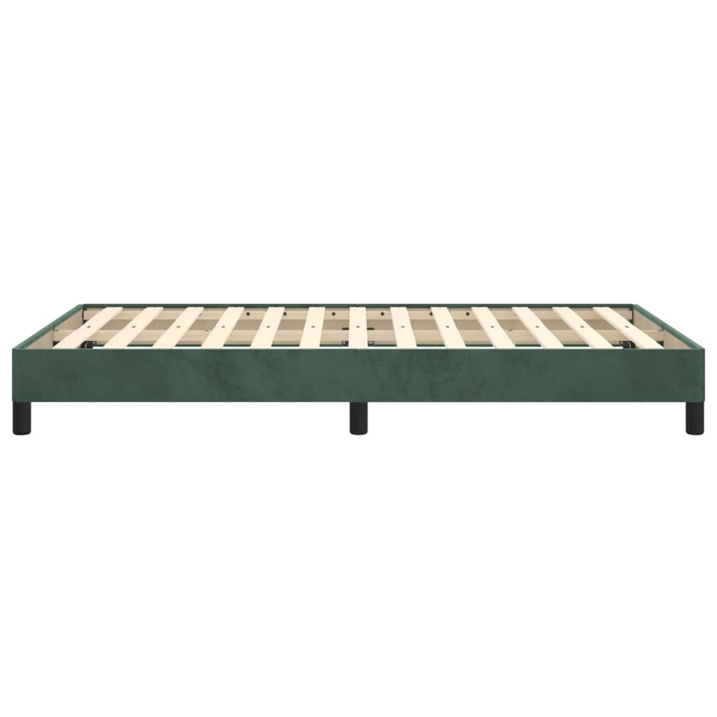 Velvet Dark Green Small Double Bed Frame 120x190 cm