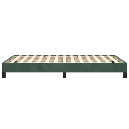 Velvet Dark Green Small Double Bed Frame 120x190 cm