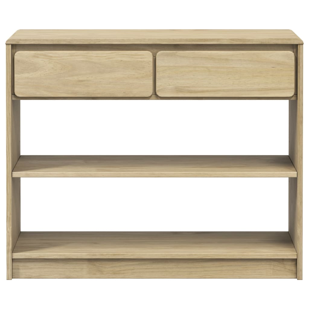 Solid Oak Console Table SAUDA - 89.5x36.5x73 cm Pine Wood