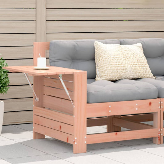 Solid Wood Douglas Garden Sofa with Side Table & Armrests