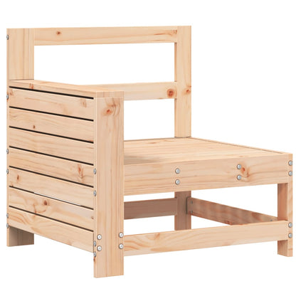 Solid Pine Garden Sofa with Armrest, 69x62x70.5 cm