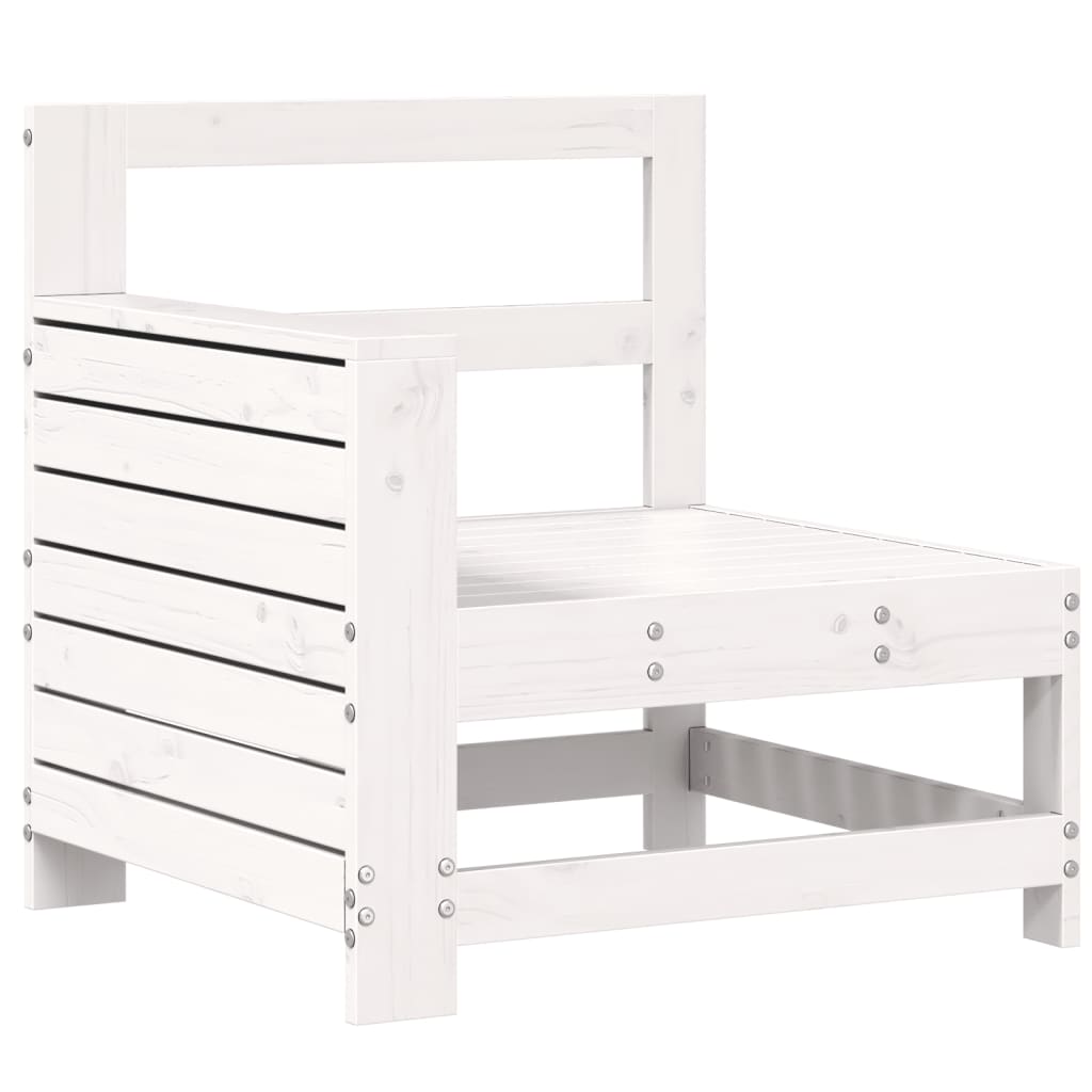 White Pine Garden Armrest Sofa 69x62x70.5 cm - Solid Wood