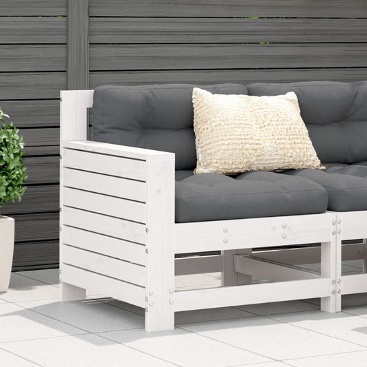 White Pine Garden Armrest Sofa 69x62x70.5 cm - Solid Wood
