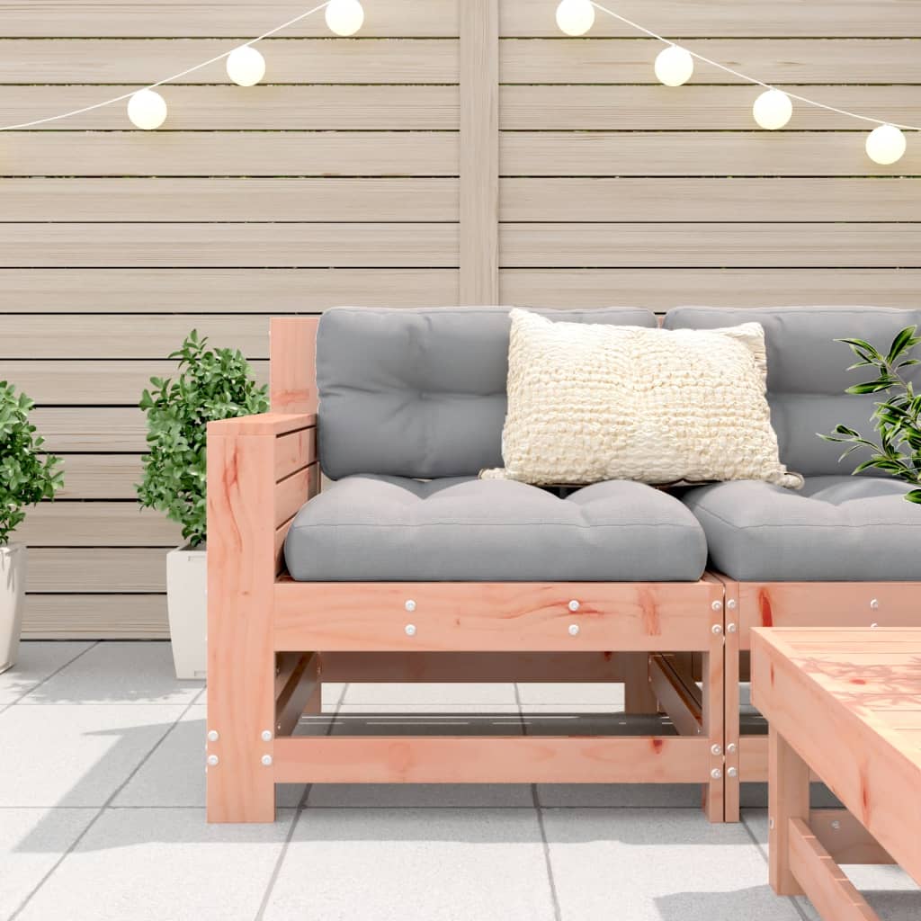 Solid Wood Douglas Garden Armrest Sofa - 69x62x70.5 cm