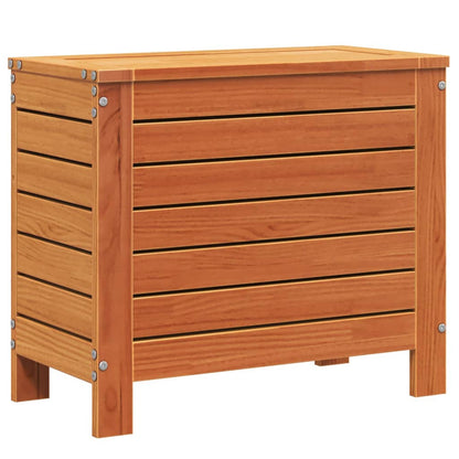Garden Footstool Wax Brown Solid Pine Wood 62x31.5x52 cm