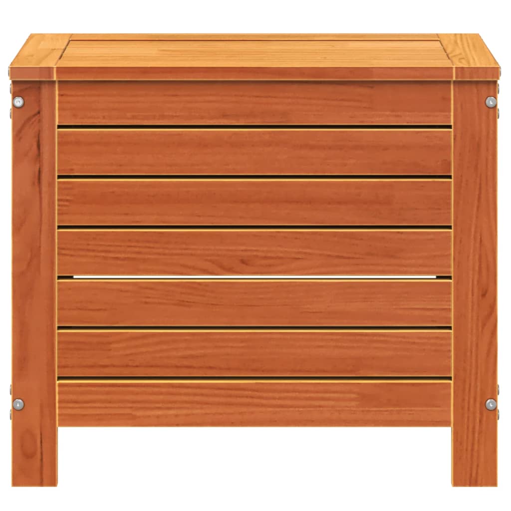 Garden Footstool Wax Brown Solid Pine Wood 62x31.5x52 cm