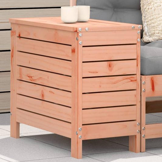 Solid Wood Douglas Garden Footstool, 62x31.5x52 cm - Natural Finish
