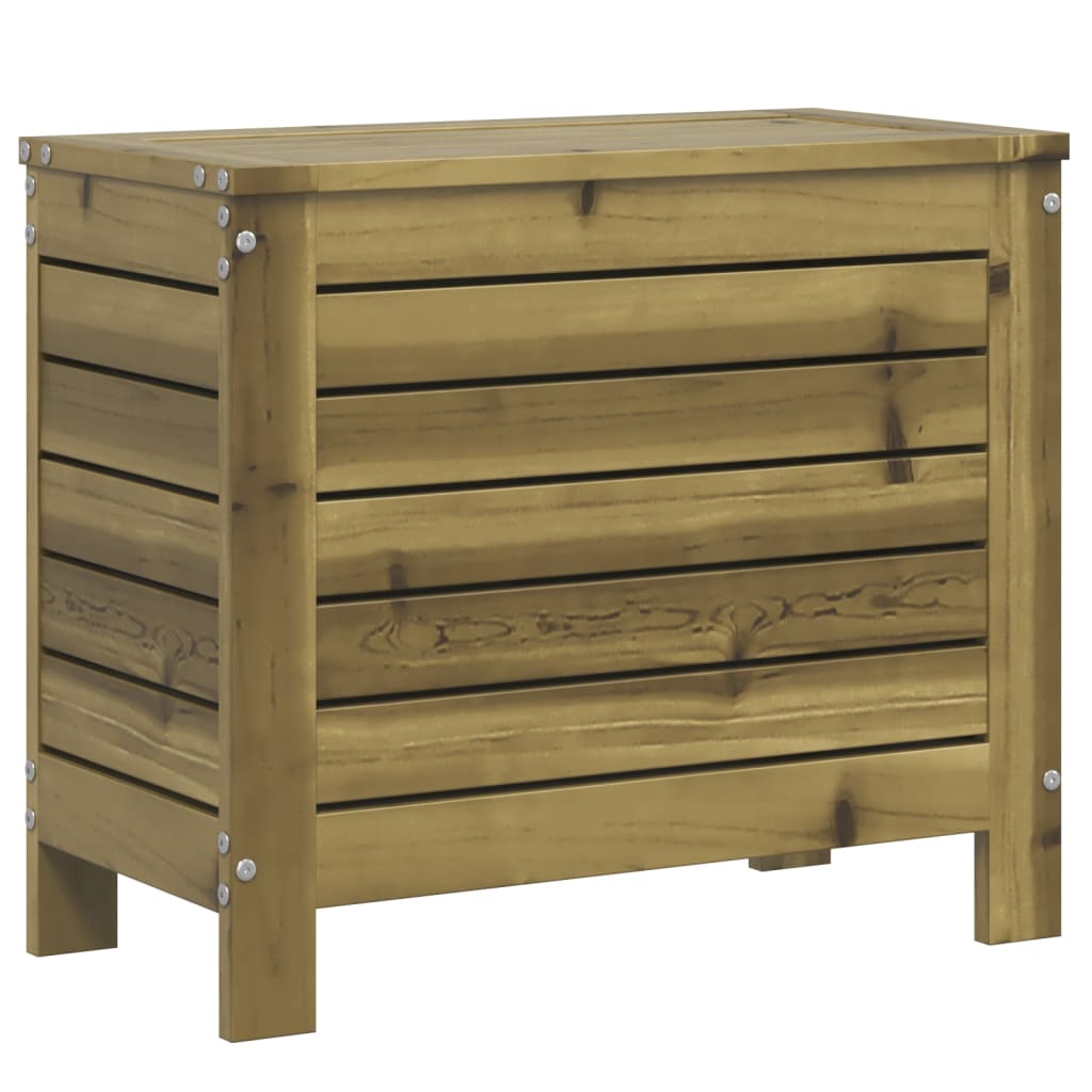 Impregnated Pine Wood Garden Footstool - 62x31.5x52 cm