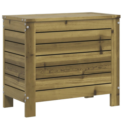Impregnated Pine Wood Garden Footstool - 62x31.5x52 cm