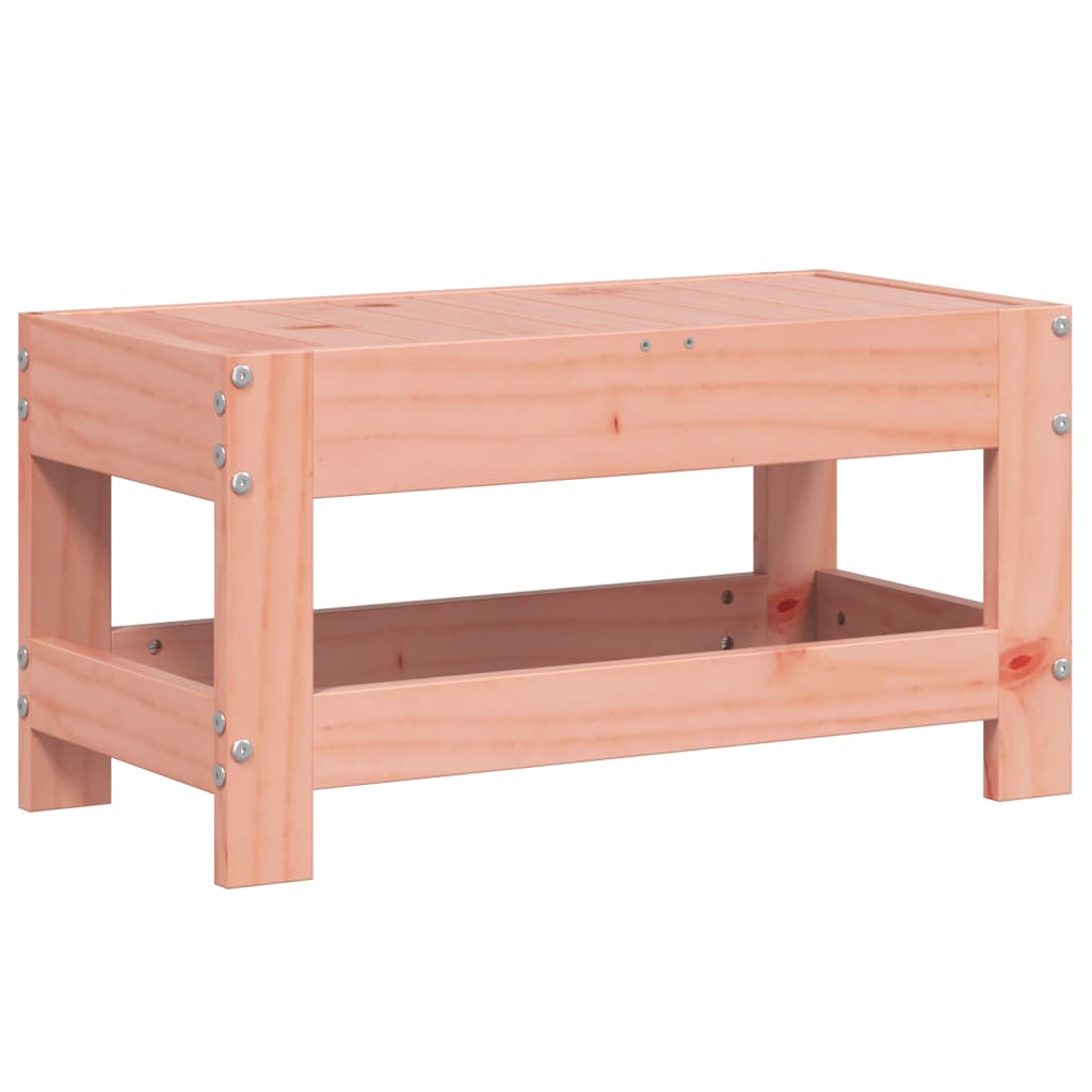 Solid Wood Douglas Garden Footstool, 62x30x32 cm - Durable & Stylish