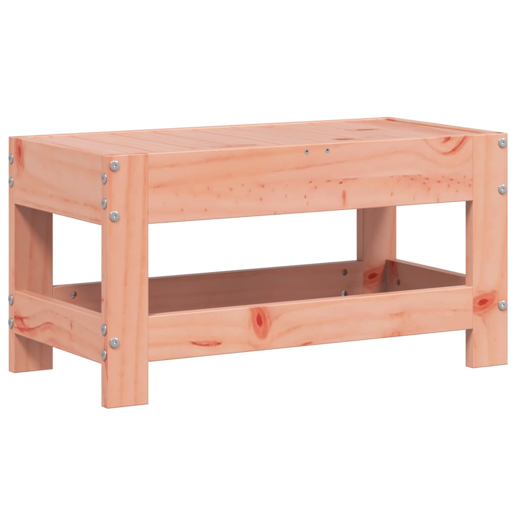 Solid Wood Douglas Garden Footstool, 62x30x32 cm - Durable & Stylish