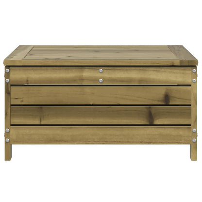 Impregnated Pine Garden Footstool 62x63.5x32 cm - Durable Outdoor Seat