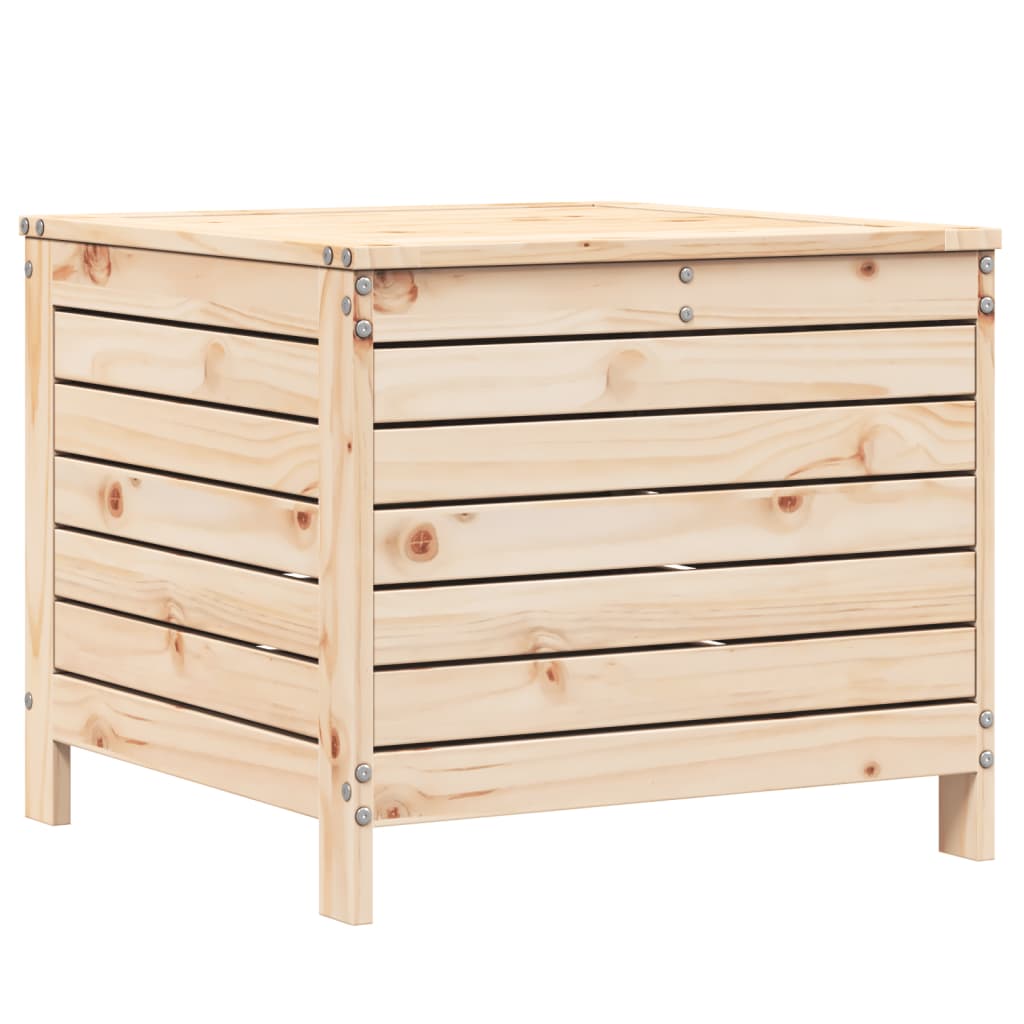 Solid Pine Garden Footstool 62x63.5x53.5 cm - Durable & Stylish Design
