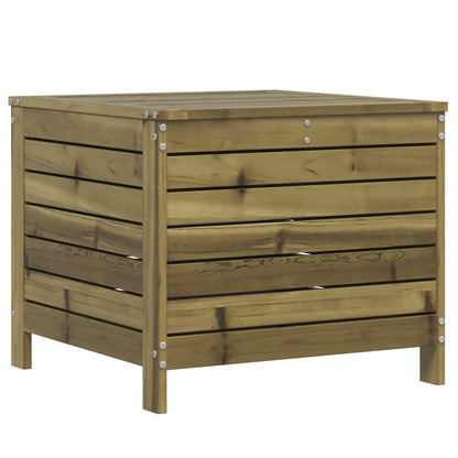 Garden Footstool 62x63.5x53.5 cm - Impregnated Pine Wood Stool