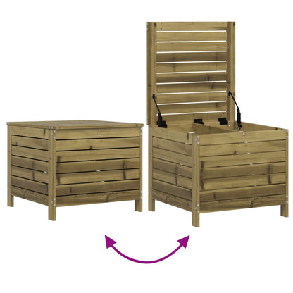 Garden Footstool 62x63.5x53.5 cm - Impregnated Pine Wood Stool