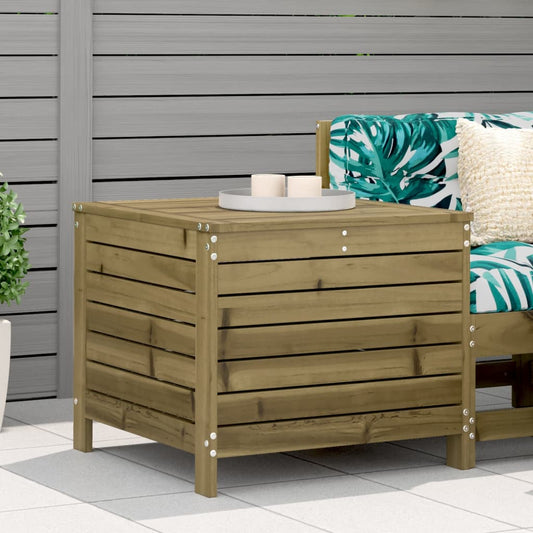 Garden Footstool 62x63.5x53.5 cm - Impregnated Pine Wood Stool